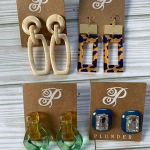 New Fun Acrylic Earrings set of 4 #118